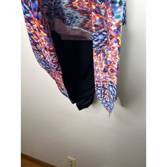 Jamaica Bay Swim Dress Blue Geometric Print Swimwear Women's Size 18W - Picture 3 of 14